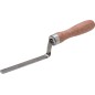 Kielnia fugowa 12 mm, stal nierdzewna, drewniany uchwyt