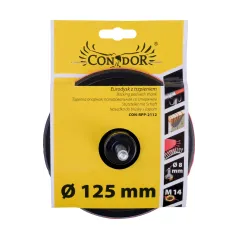 Dysk z rzepem 125 mm, z trzpieniem 8 mm
