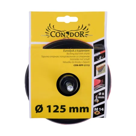 Dysk z rzepem 125 mm, z trzpieniem 8 mm