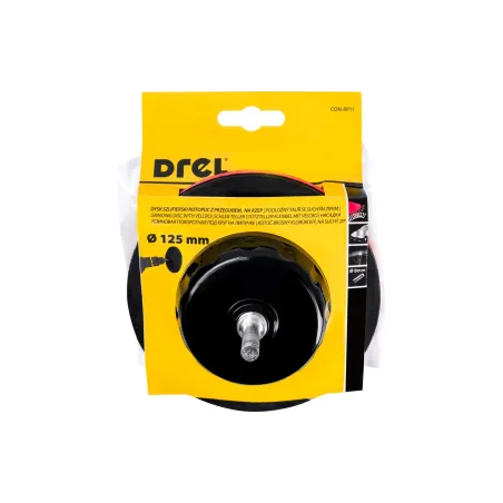 Dysk z rzepem 125 mm, z trzpieniem 6 mm