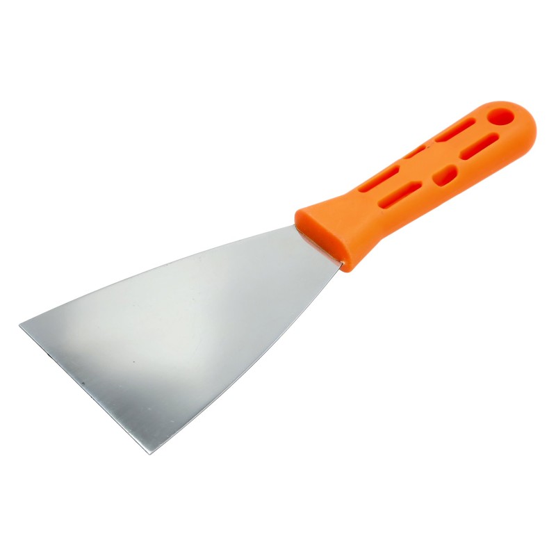 Szpachla malarska 40 mm, stal nierdzewna, plastikowy uchwyt