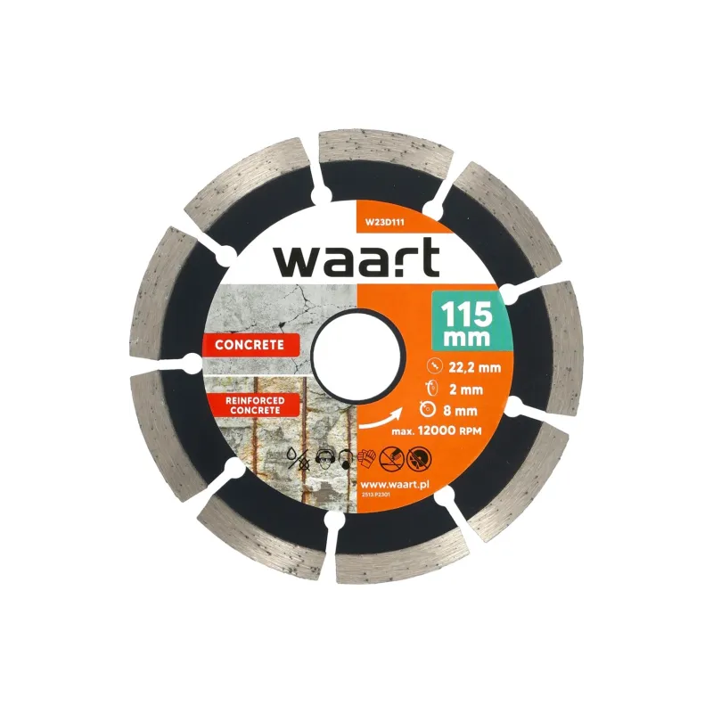 Tarcza diamentowa 115 x 22.2, segmentowa