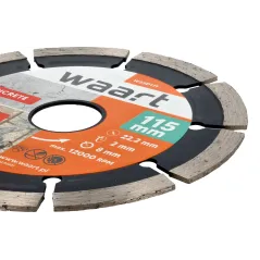 Tarcza diamentowa 115 x 22.2, segmentowa