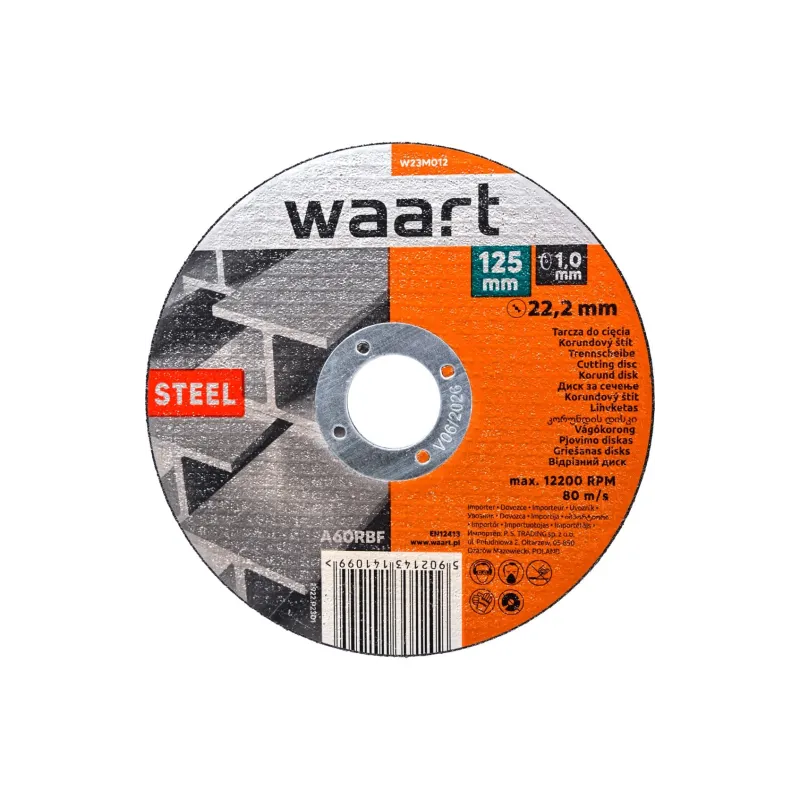 Tarcza korundowa 125 x 1.0 x 22.2 mm, do stali
