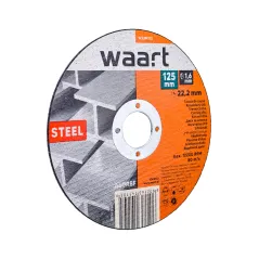 Tarcza korundowa 125 x 1.6 x 22.2 mm, do stali