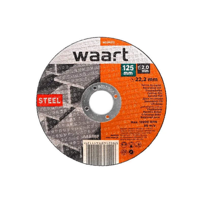 Tarcza korundowa 125 x 2.0 x 22.2 mm, do stali Tarcza korundowa 125 x 2.0 x 22.2 mm, do stali