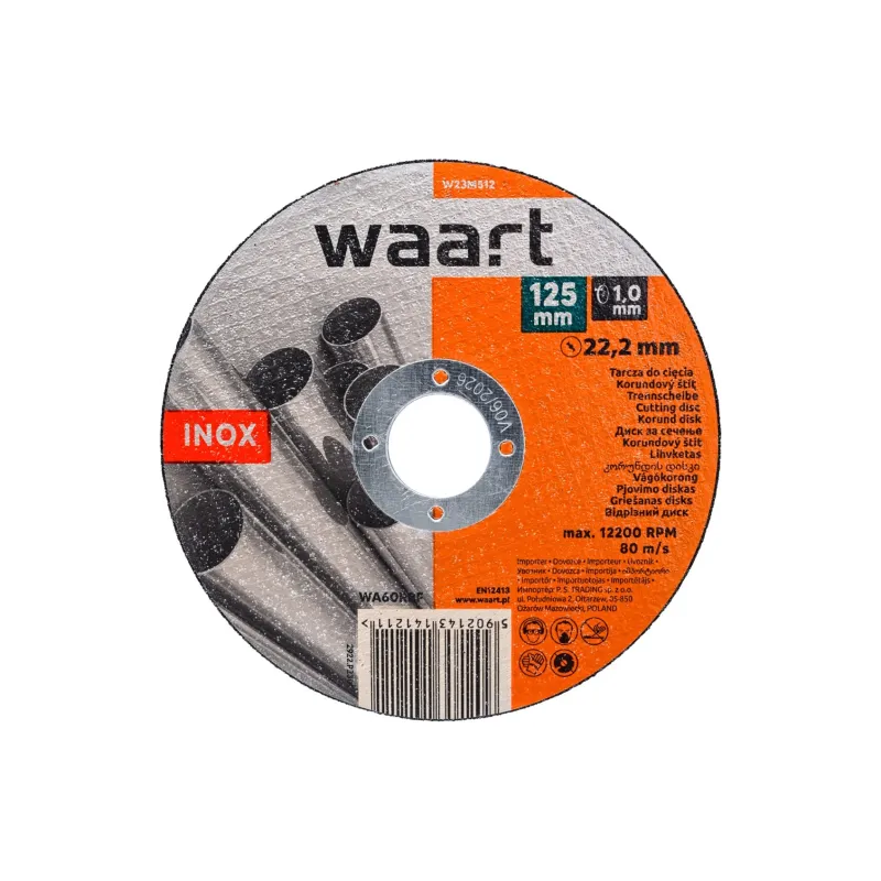 Tarcza korundowa 125 x 1.0 x 22.2 mm, do Inox