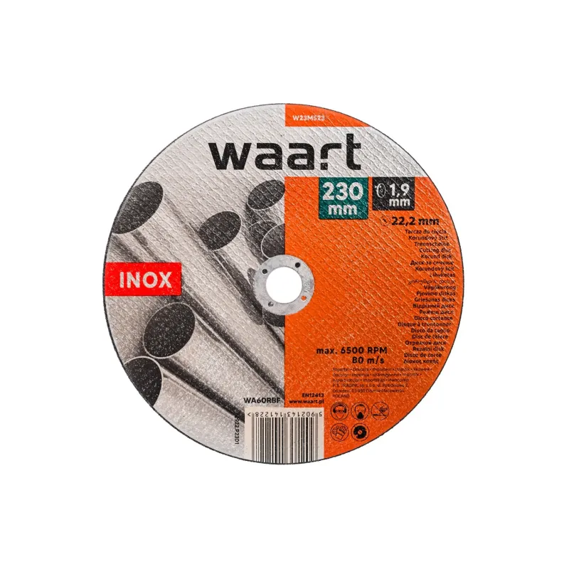 Tarcza korundowa 230 x 1.9 x 22.2 mm, do Inox Tarcza korundowa 230 x 1.9 x 22.2 mm, do Inox