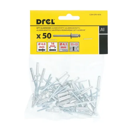 Nity aluminiowe 4.0 x 16.0 mm, 50 szt.