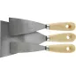 Zestaw szpachli malarskich 25-80 mm, drewniany uchwyt, 3 szt. Zestaw szpachli malarskich 25-80 mm, drewniany uchwyt, 3 szt.