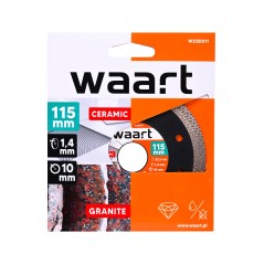 Tarcza diamentowa 115 x 22.2, warkoczowa