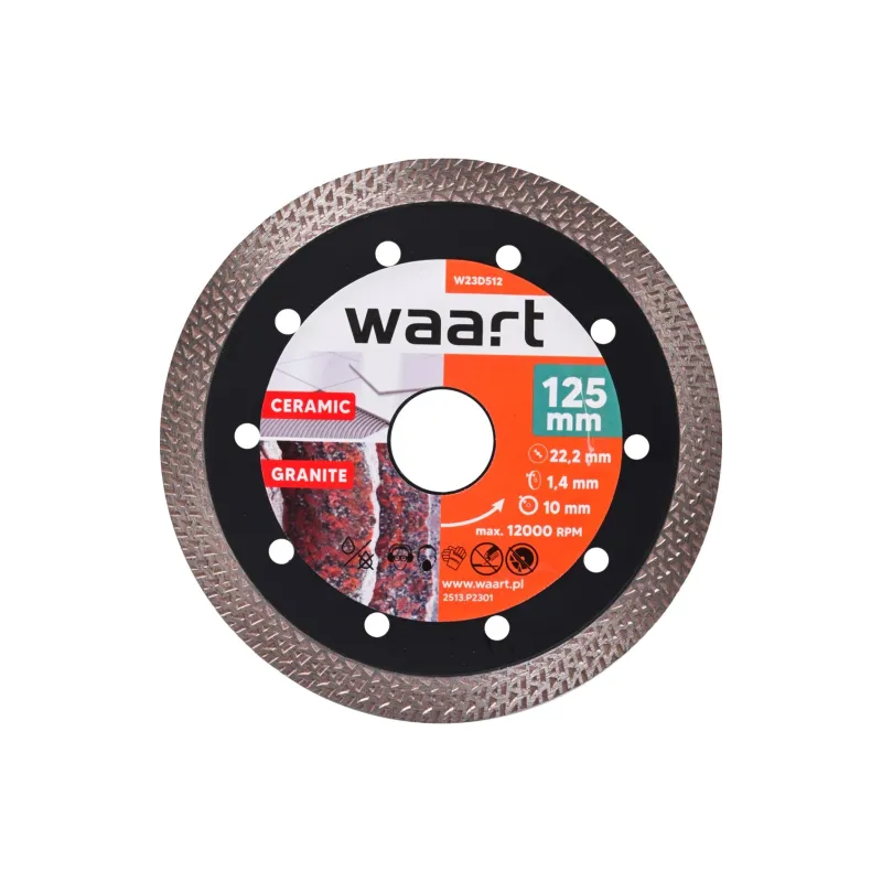 Tarcza diamentowa 125 x 22.2, warkoczowa Tarcza diamentowa 125 x 22.2, warkoczowa