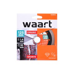Tarcza diamentowa 125 x 22.2, warkoczowa