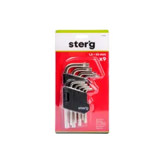 Zestawy kluczy Torx z otworem, T10-50, 9 szt.