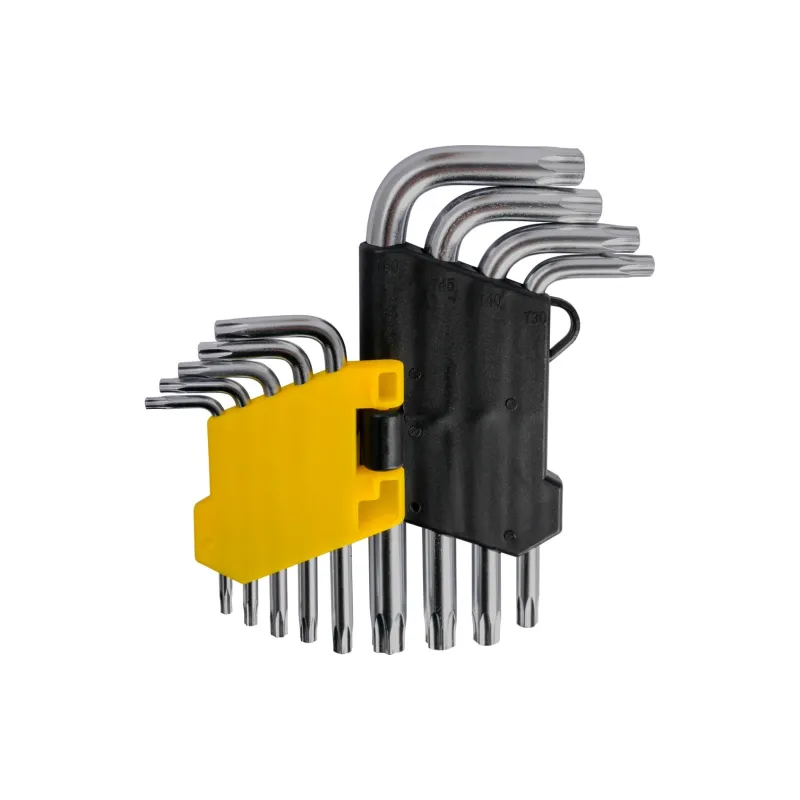 Zestaw kluczy Torx z otworem T10-50, 9 szt.