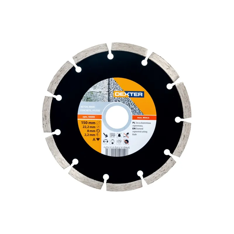 Tarcza diamentowa SEGMENTOWA 150 x 2,2 x 22,23 mm, DO BRUZDOWANIA Tarcza diamentowa SEGMENTOWA 150 x 2,2 x 22,23 mm, DO BRUZDOWANIA