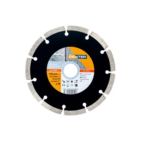 Tarcza diamentowa SEGMENTOWA 150 x 2,2 x 22,23 mm, DO BRUZDOWANIA