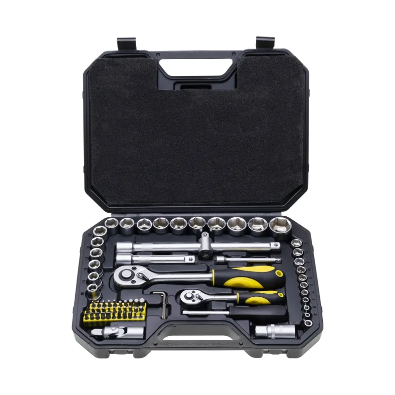 Zestaw kluczy nasadowych 1/4", 1/2", 72 szt.