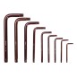 Klucze Torx z otworem T10-50, S2, 9 szt.