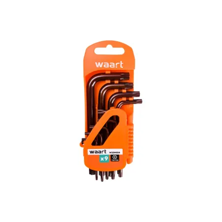 Klucze Torx z otworem T10-50, S2, 9 szt.