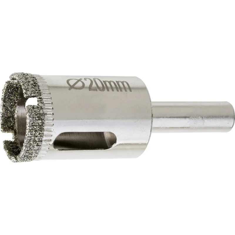 Otwornica z nasypem diamentowym 20 mm, diament galwanizowany