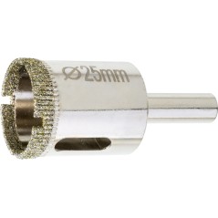 Otwornica z nasypem diamentowym 25 mm, diament galwanizowany