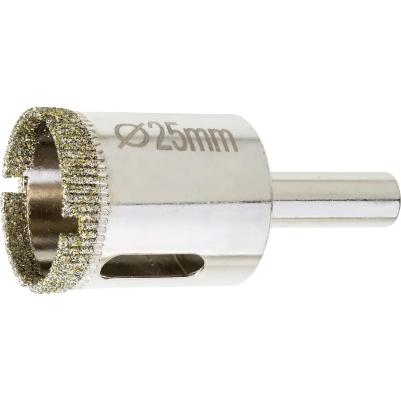 Otwornica z nasypem diamentowym 25 mm, diament galwanizowany