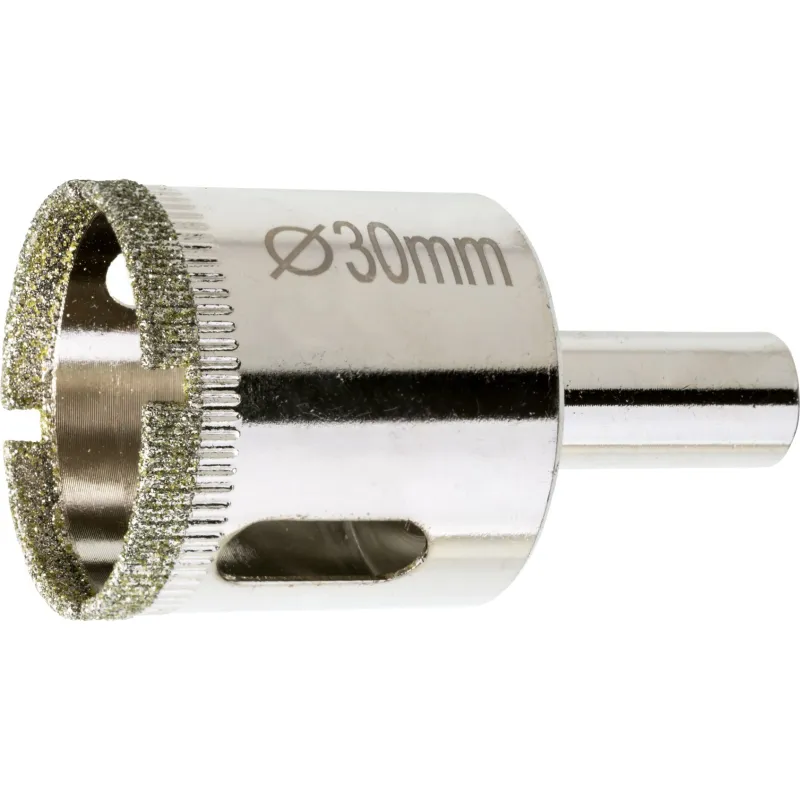 Otwornica z nasypem diamentowym 30 mm, diament galwanizowany