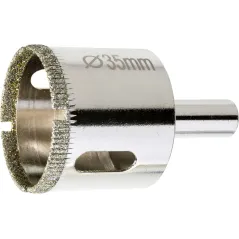 Otwornica z nasypem diamentowym 35 mm, diament galwanizowany