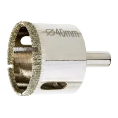 Otwornica z nasypem diamentowym 40 mm, diament galwanizowany