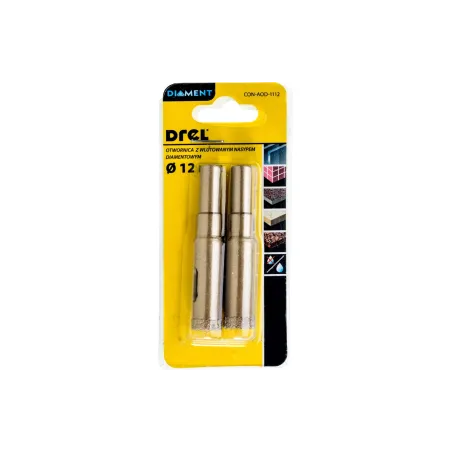 Otwornica z nasypem diamentowym 12 mm, diament lutowany