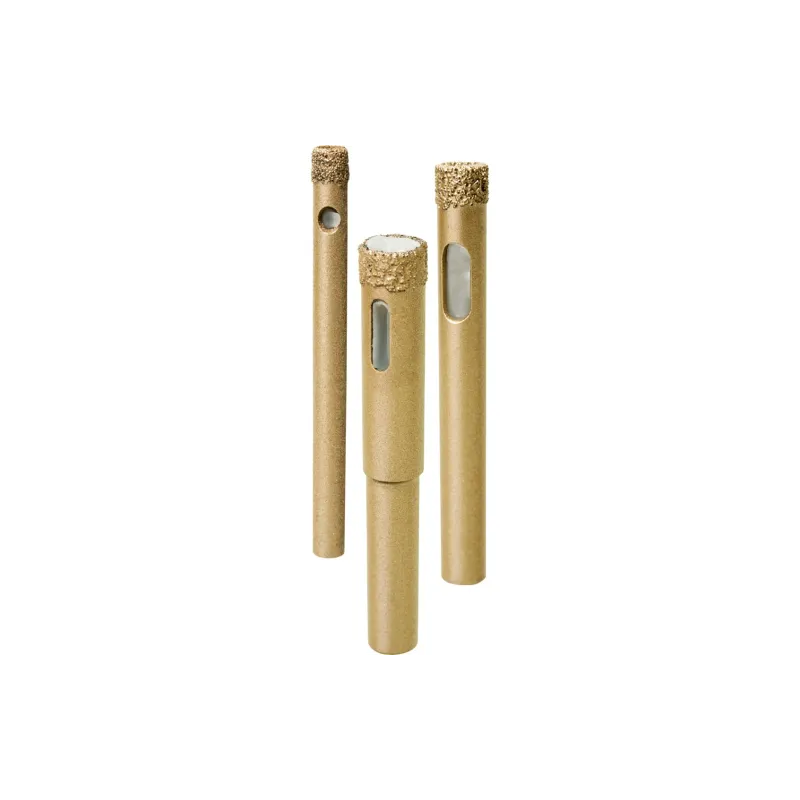 Zestaw otwornic z nasypem diamentowym 6-10 mm, diament lutowany, 3 szt.