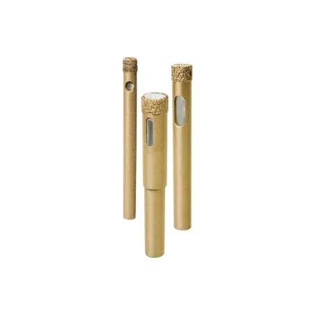 Zestaw otwornic z nasypem diamentowym 6-10 mm, diament lutowany, 3 szt.