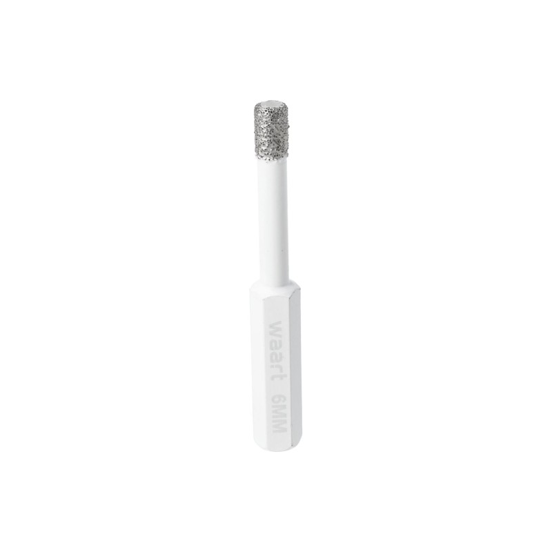 Otwornica z nasypem diamentowym 6 mm, diament lutowany
