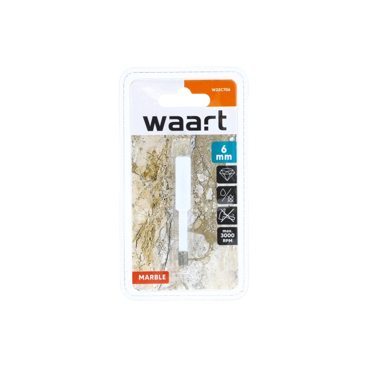 Otwornica z nasypem diamentowym 6 mm, diament lutowany