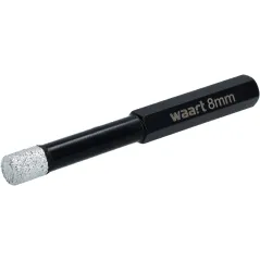 Otwornica z nasypem diamentowym 8 mm, diament lutowany