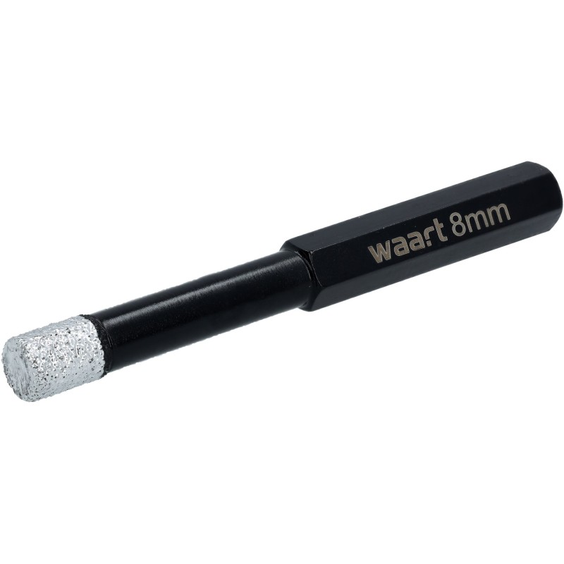 Otwornica z nasypem diamentowym 8 mm, diament lutowany