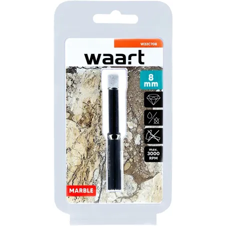 Otwornica z nasypem diamentowym 8 mm, diament lutowany