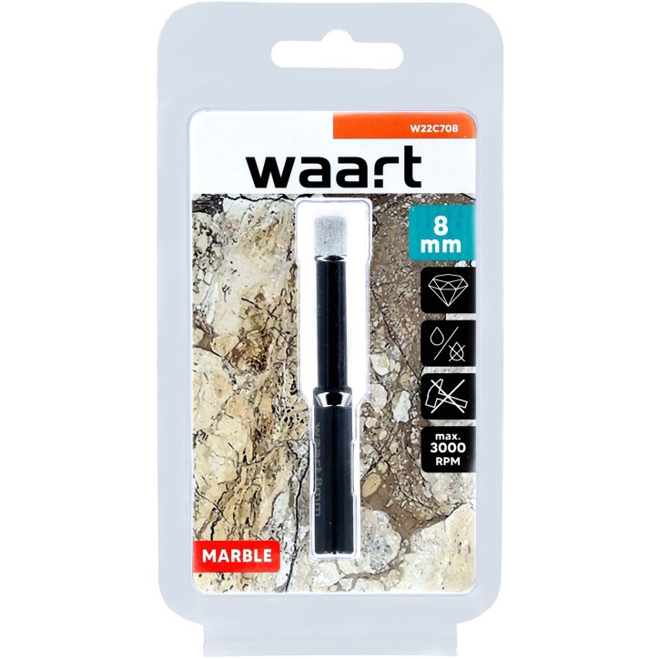 Otwornica z nasypem diamentowym 8 mm, diament lutowany Otwornica z nasypem diamentowym 8 mm, diament lutowany