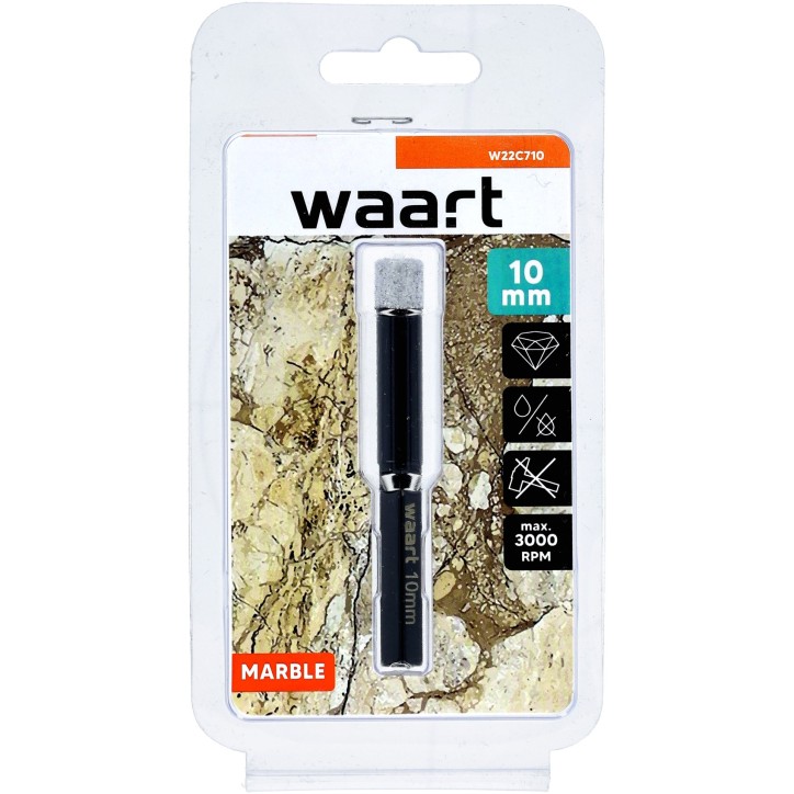 Otwornica z nasypem diamentowym 10 mm, diament lutowany