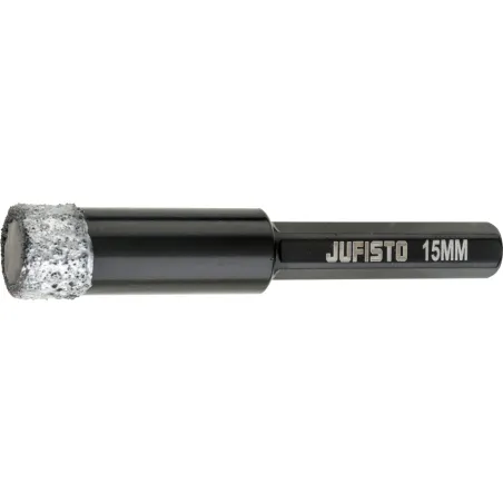 Otwornica z nasypem diamentowym 15 mm, diament lutowany