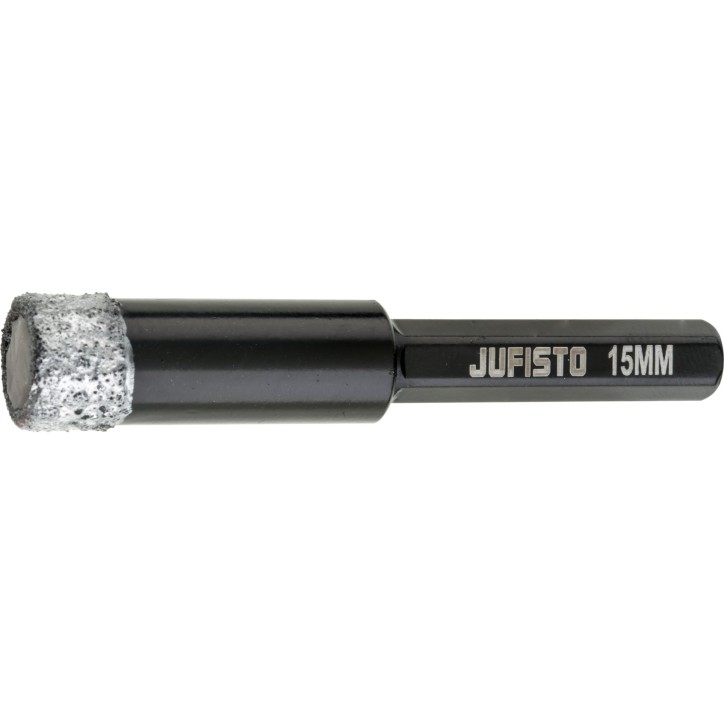 Otwornica z nasypem diamentowym 15 mm, diament lutowany