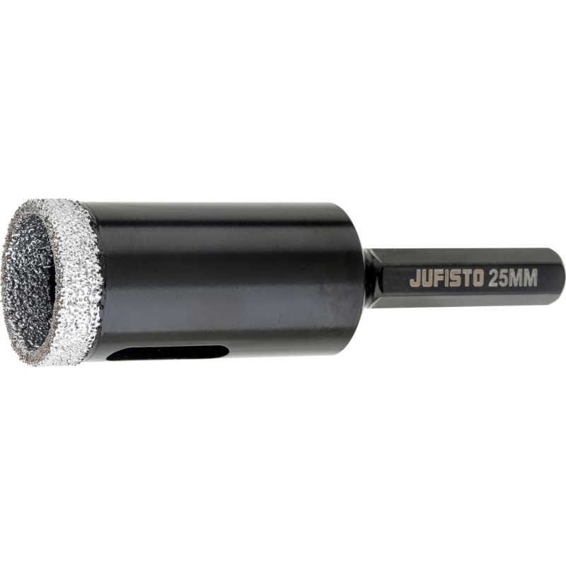 Otwornica z nasypem diamentowym 25 mm, diament lutowany