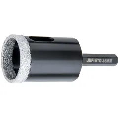 Otwornica z nasypem diamentowym 35 mm, diament lutowany