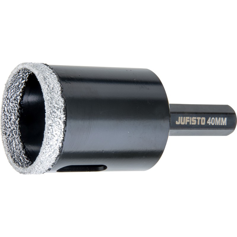 Otwornica z nasypem diamentowym 40 mm, diament lutowany