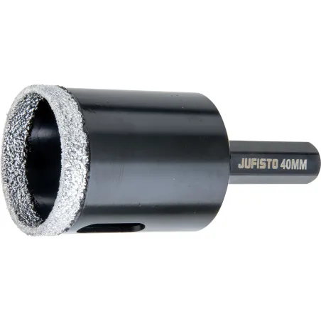 Otwornica z nasypem diamentowym 40 mm, diament lutowany