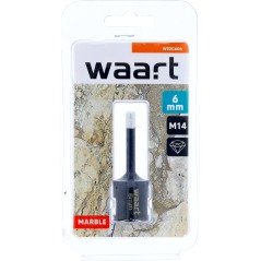 Otwornica z nasypem diamentowym 6 mm, M14, diament lutowany