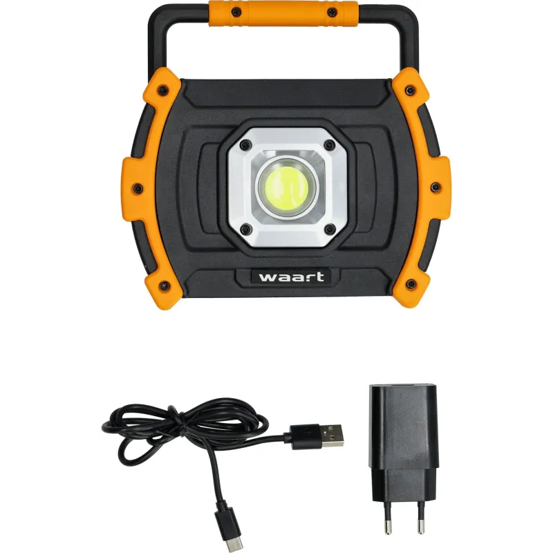 Reflektor 10 W, COB LED, akumulatorowy, USB Reflektor 10 W, COB LED, akumulatorowy, USB