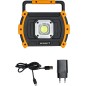 Reflektor 10 W, COB LED, akumulatorowy, USB