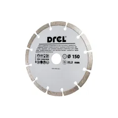 Tarcza diamentowa 150 x 22.2 mm, segmentowa